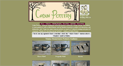 Desktop Screenshot of cabinpottery.com